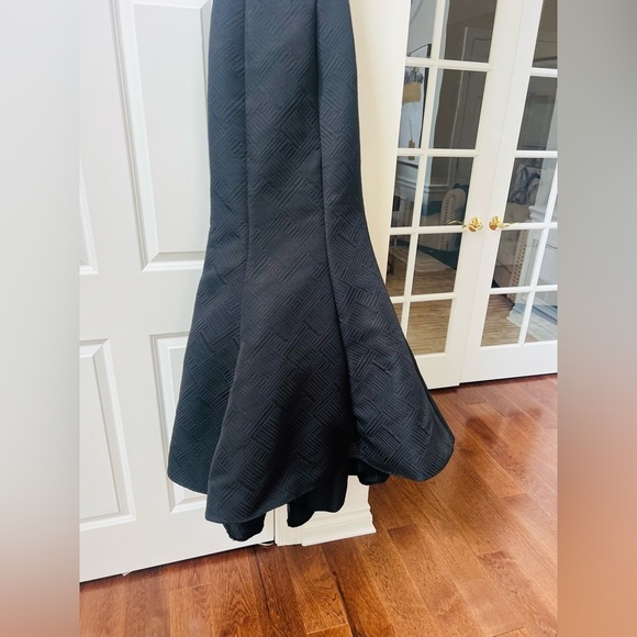 Rachel Allan Black Maxi Dress with Multicolor Waist - Picture 14 of 15